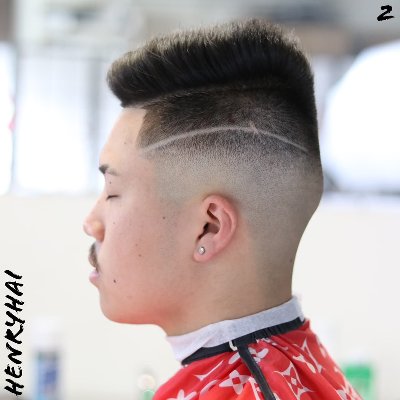 Clipper cut, back of the head