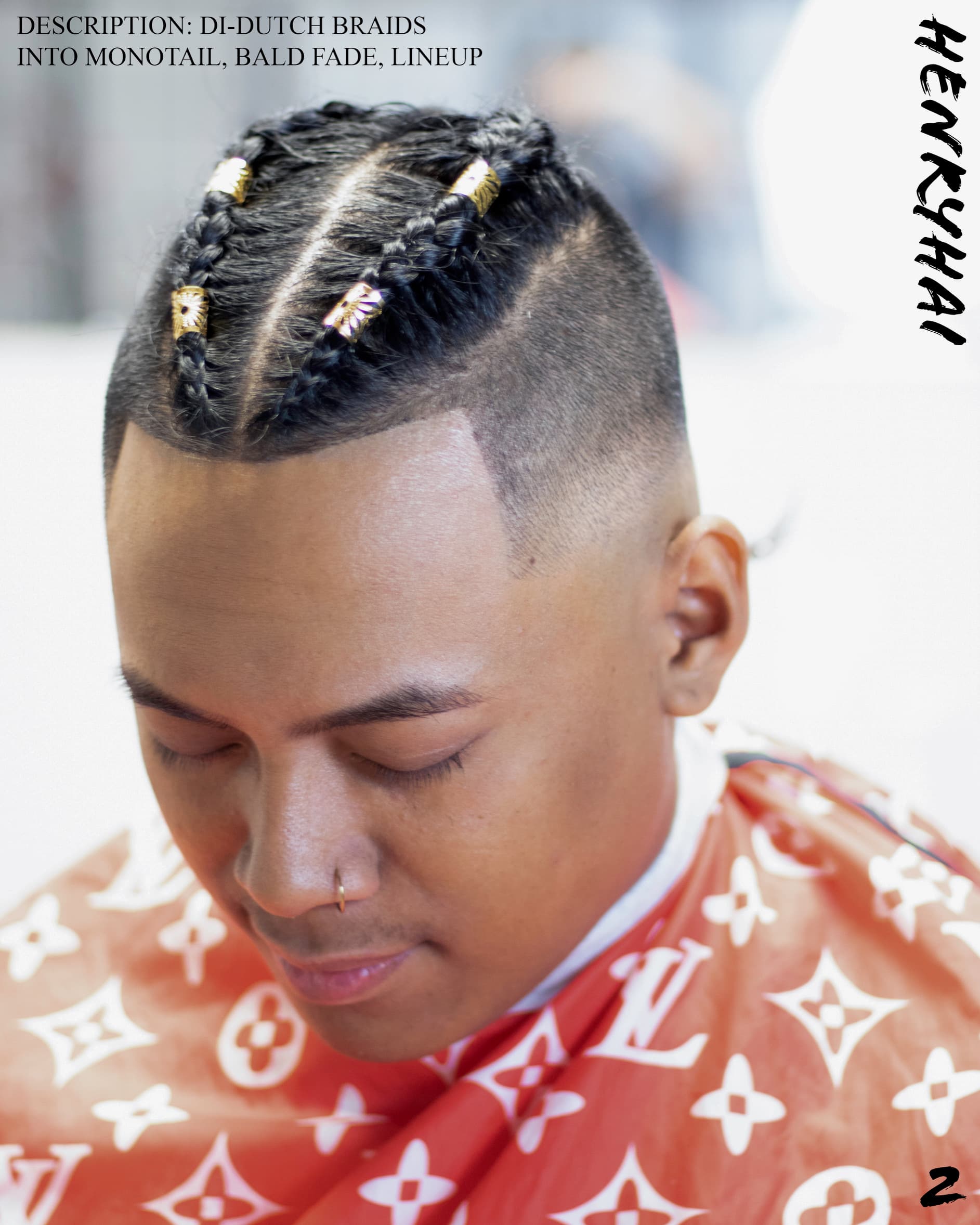 Curly top with a faded back and sides